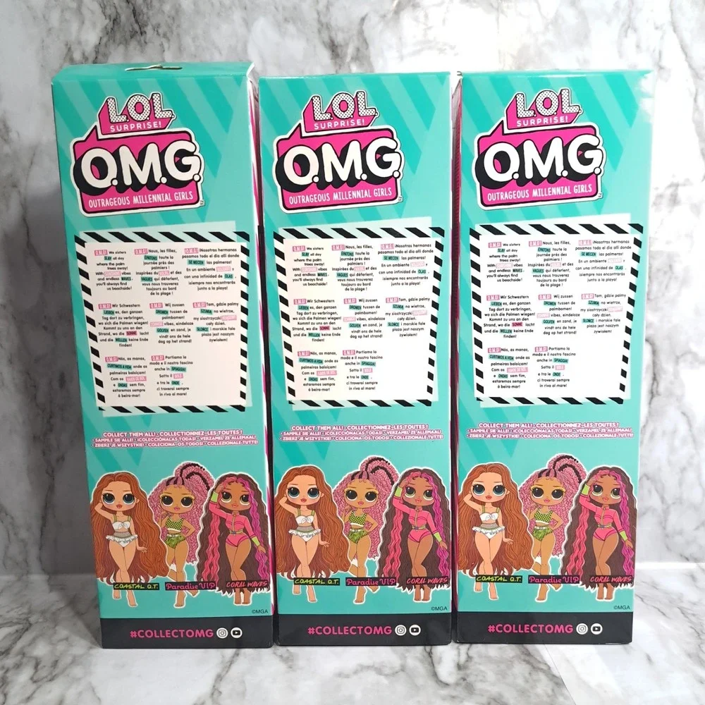 L.O.L Surprise! O.M.G.‎ Lot/3 Swim Dolls Coral Waves